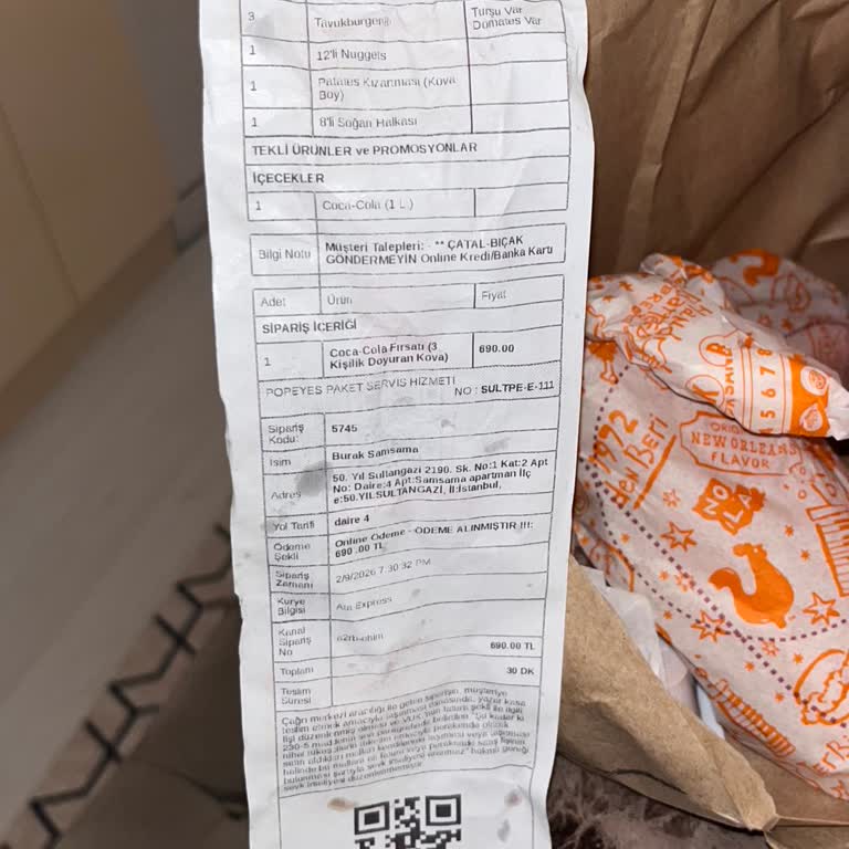 Yemeksepeti'nde Yüksek Tutarlı Siparişte Eksik Ürün Ve Çözüm Bulunamayan Destek