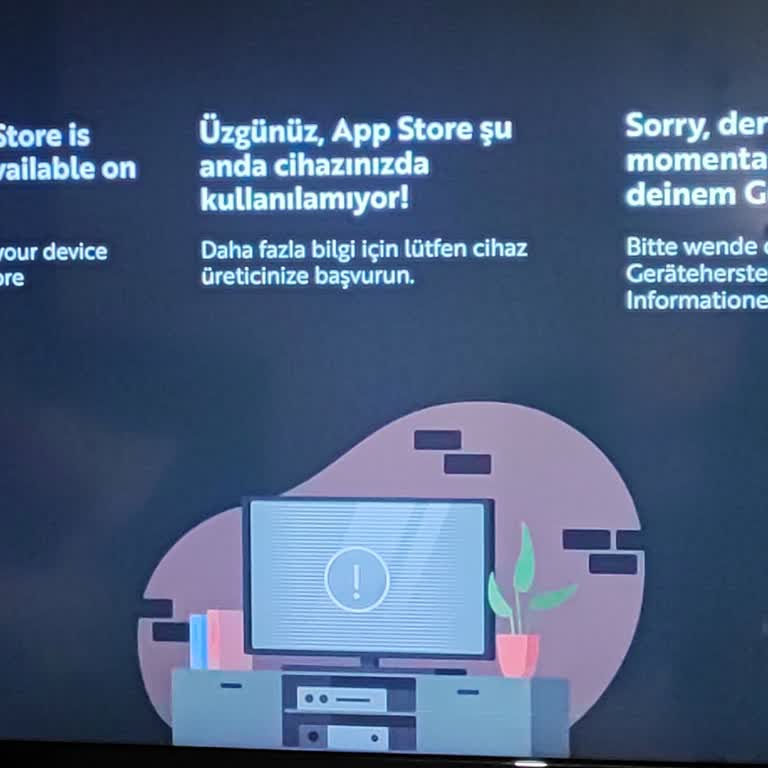 Toshiba 55V5B64DT Televizyonda App Store Açılmıyor, ‘Yöneticinize Başvurun’ Uyarısı Görüntüleniyor