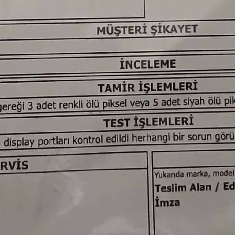 İtopya’nın Ölü Pikselli Monitör Değişiminde İlgisizliği Ve İade Reddi