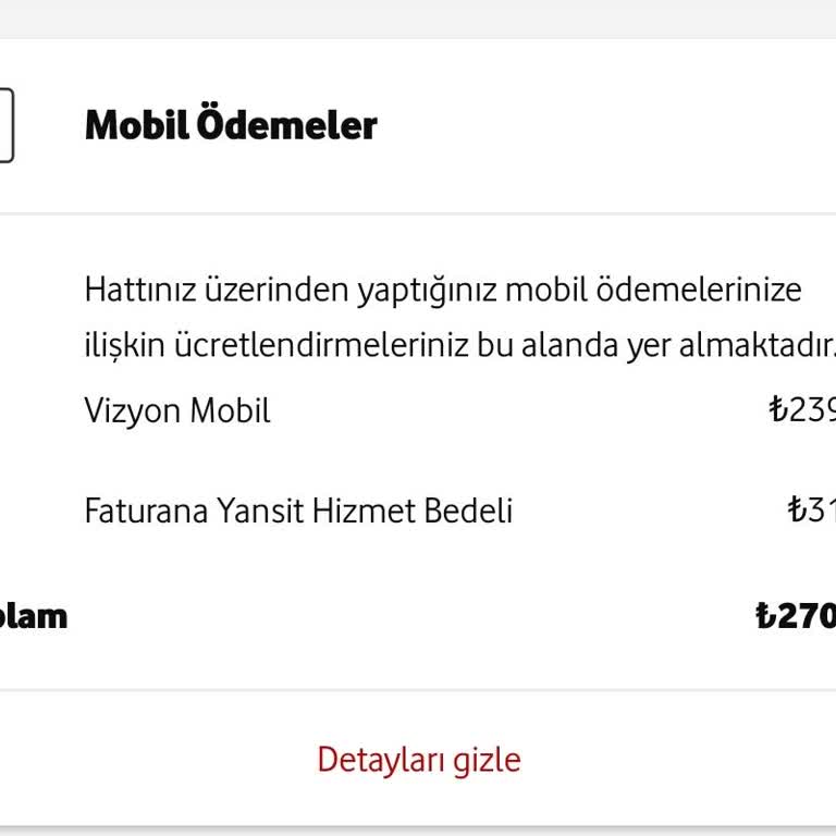 Vodafone Hattımda İzinsiz Vizyon Mobil Aboneliği Ve Ücret Kesintisi
