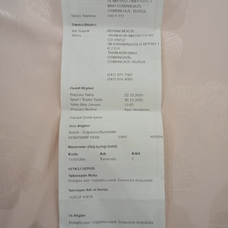 Buzdolabımın Alt Bölmesi Sürekli Donuyor, Garanti İçinde Değişim İstiyorum