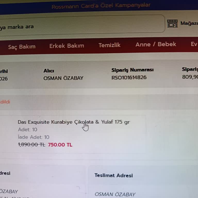 Siparişim 10 Gün Süreyle Habersiz İptal Edildi