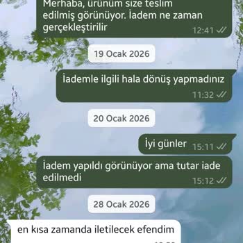 Moda Pinhan'dan Onaylı İadenin 27 Gün Sonra Geri Ödeme Gelmemesi