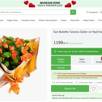 Görseldeki Çiçekler İle Gelen Ürün Arasındaki Büyük Fark Ve Ciddiyetsiz Yanıt İade Talebi