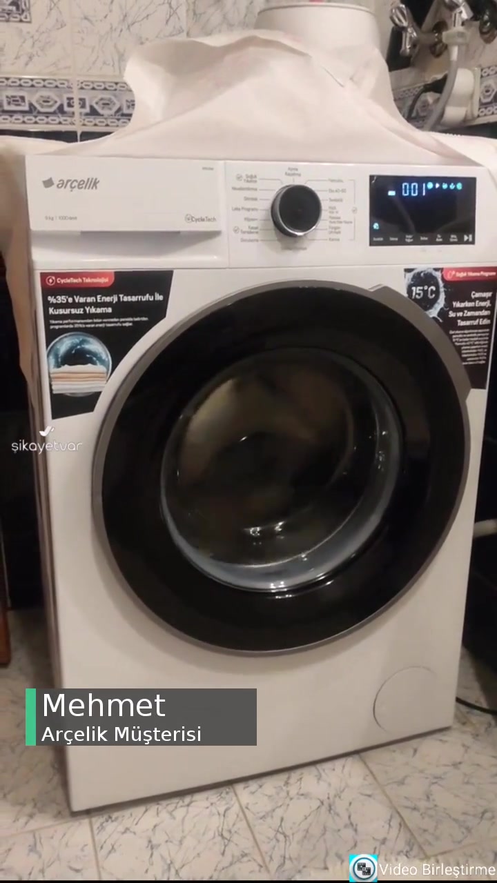 Arçelik Dmx 9100 Model Çamaşır Makinesi Sesli Çalışma Ve Titreme Sorunu! videonun kapak resmi