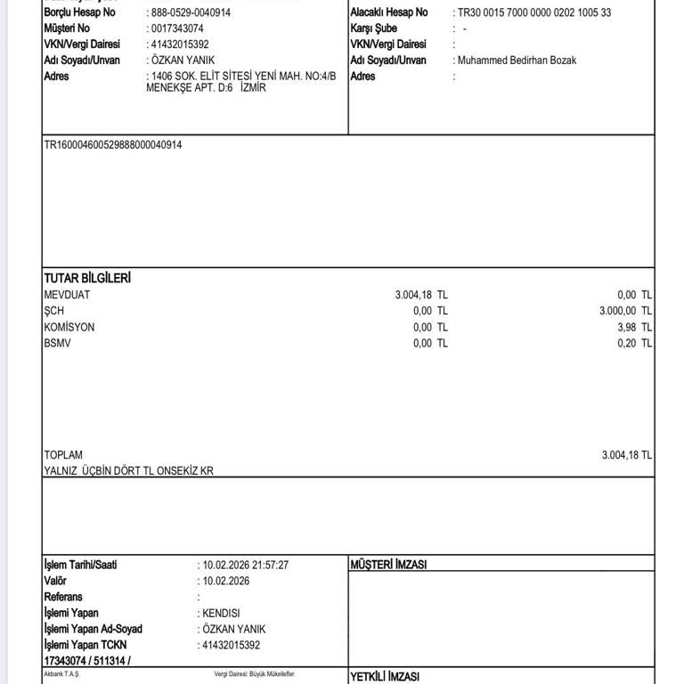 Havale İle Yatırılan 3000 TL Hesaba Yansımıyor Ve Canlı Destek Yardımsız