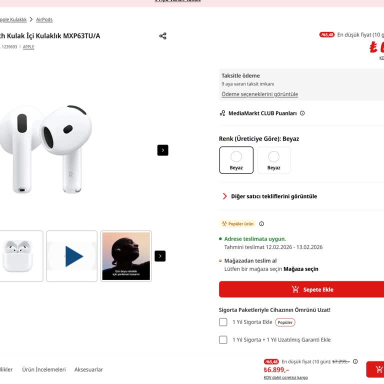 Media Markt'ta Alınan AirPods Fiyatı Düşerken İade Ve Çek Teklifi Reddi