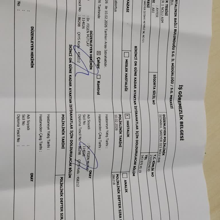 Çayırbaşı Hamidiye Etfal Eğitim ve Araştırma Hastanesi Şikayeti