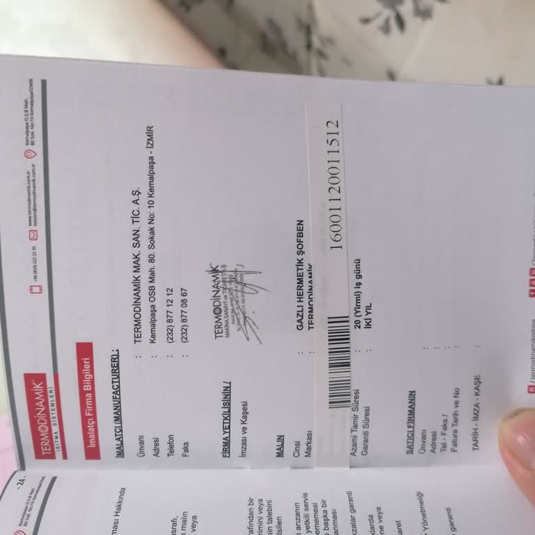 Garanti Belgeli Şofben Kazanında Delik Kireç Nedeniyle Kapsam Dışı