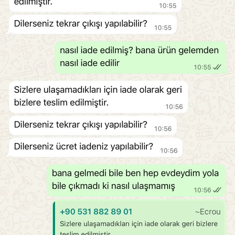 Hazırlanıyor Olan Ürünüm İade Edildi Gibi Görünüyor