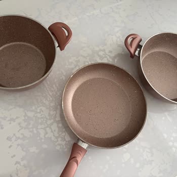 Cookplus Granit Olmadığını Gösteren Tencere Setinde Polimer Kaplama, Çizilme Ve Soyulma!