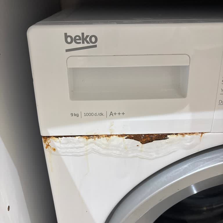 Beko Çamaşır Makinesinde Deterjan Bölmesi Paslanması Üretim Hatası İddiası!