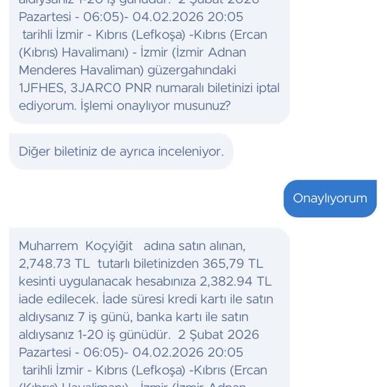 Kardeşimin Bilet İadesi 23 Gün Gecikiyor