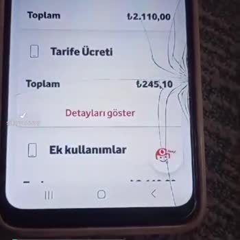Vodafone 245 TL Tarifeli Fatura Olmuş 2110 TL. Diyorlar İlk Ayda 2600 Dediler!