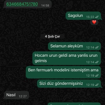 Yanlış Ürün Gönderimi Ve Engellenen İletişim Nedeniyle İade Talebi