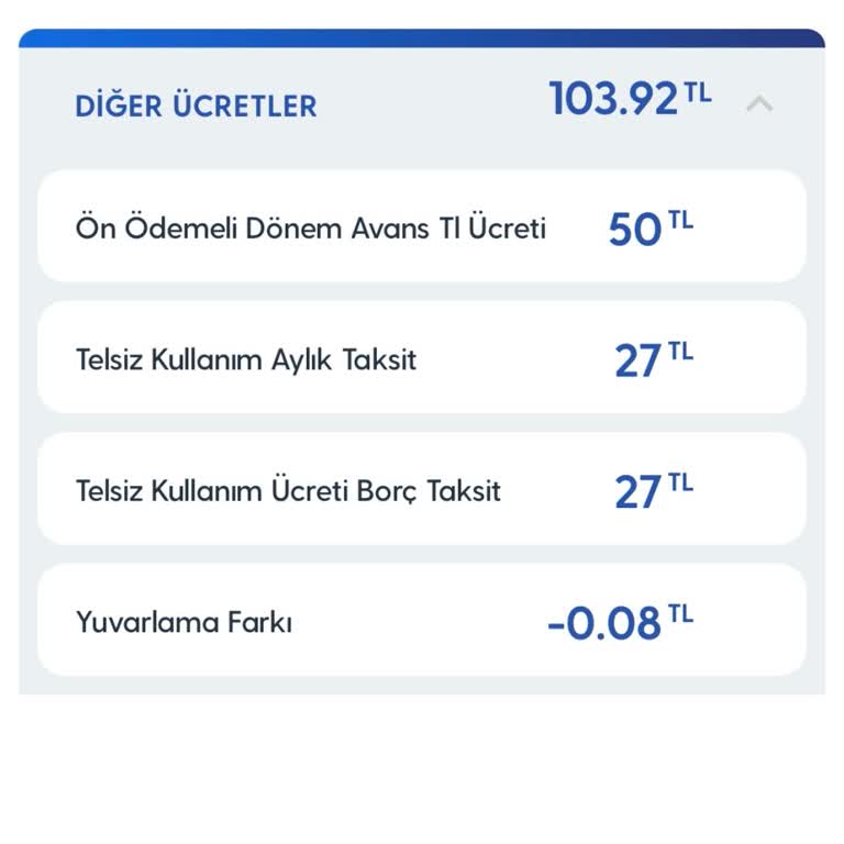 Onaysız 50 TL Avans Ücreti Faturamda Görüldü