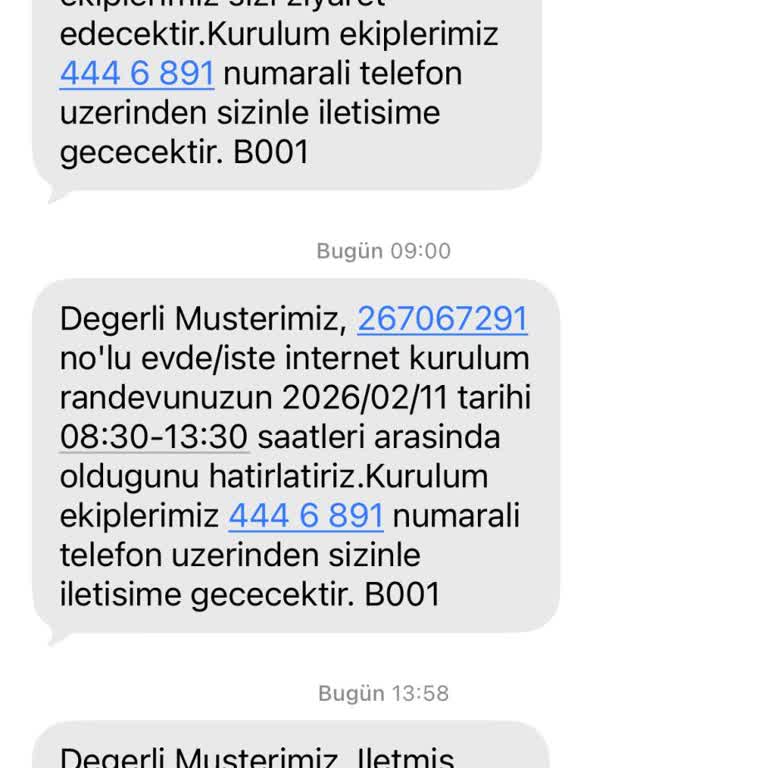 Planlanan Randevuya Ekip Gelmedi, İnternetsiz Kaldım