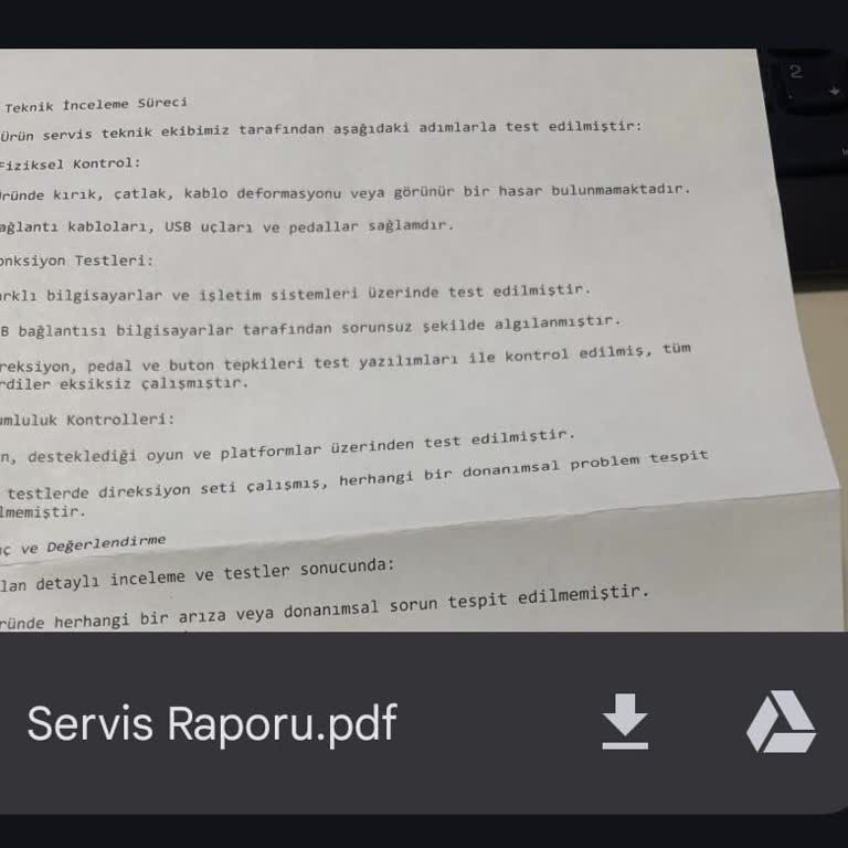 Çalışmayan Gaming Direksiyonunun İadesi Ve Para İadesi Reddi