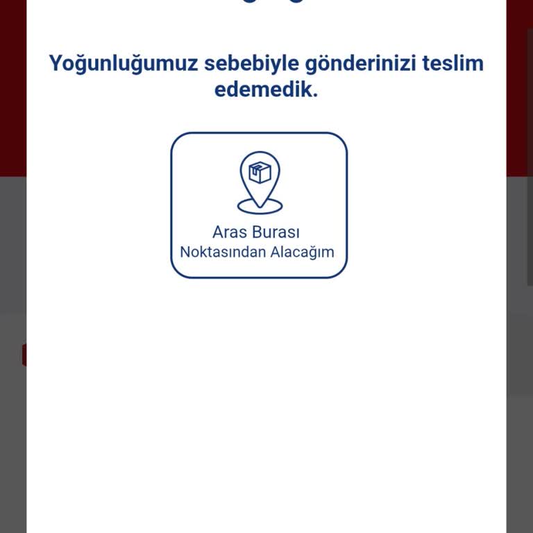Teslim Edilemeyen Kargo Nedeniyle Şubeye Gitmek Zorunda Bırakıldım