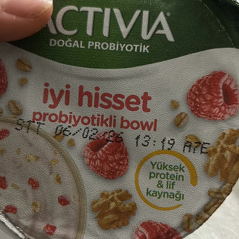 Son Kullanma Tarihi Geçmiş Activia Probiyotik Bowl İçin İade Talebi