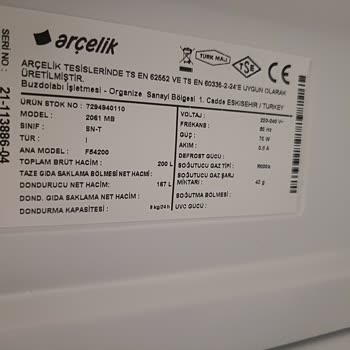 Garanti Sonrası Arçelik Derin Dondurucu Motor Arızası İçin 13 Bin TL Tamir Ücreti