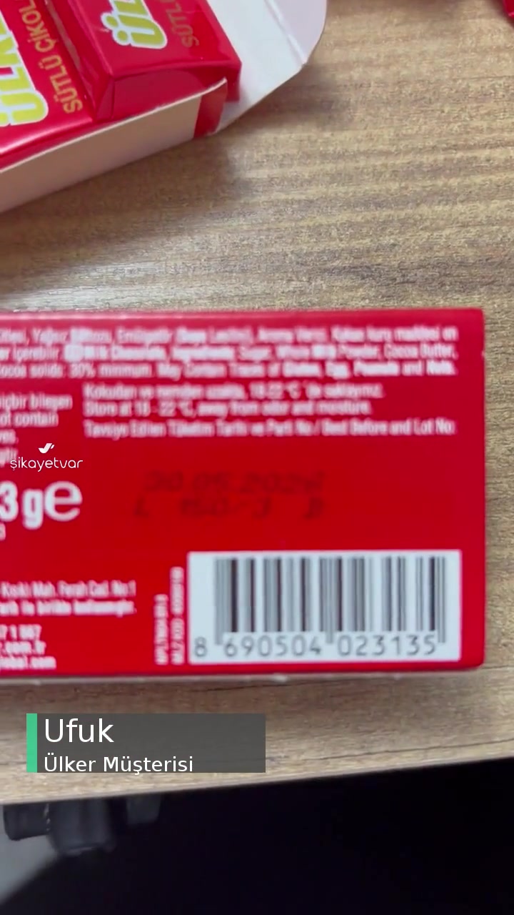 Ülker Napoliten Çikolatamız Bozuk Çıktı videonun kapak resmi