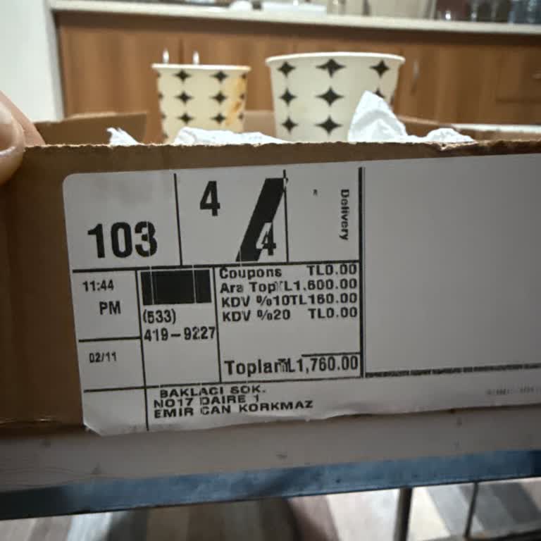 Kapalı Deyip Sipariş Alınması, 400 TL Fazla Ücret Ve Saygısız Üslup