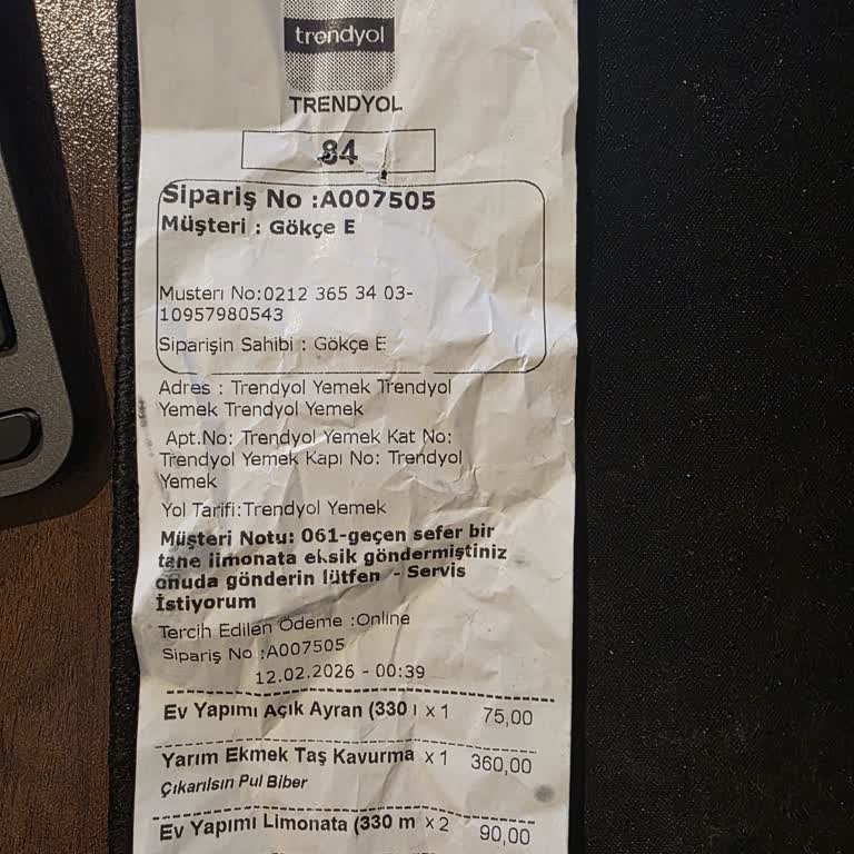 Taş Kavurma’dan Siparişlerde Sürekli Eksik İçecek Sorunu