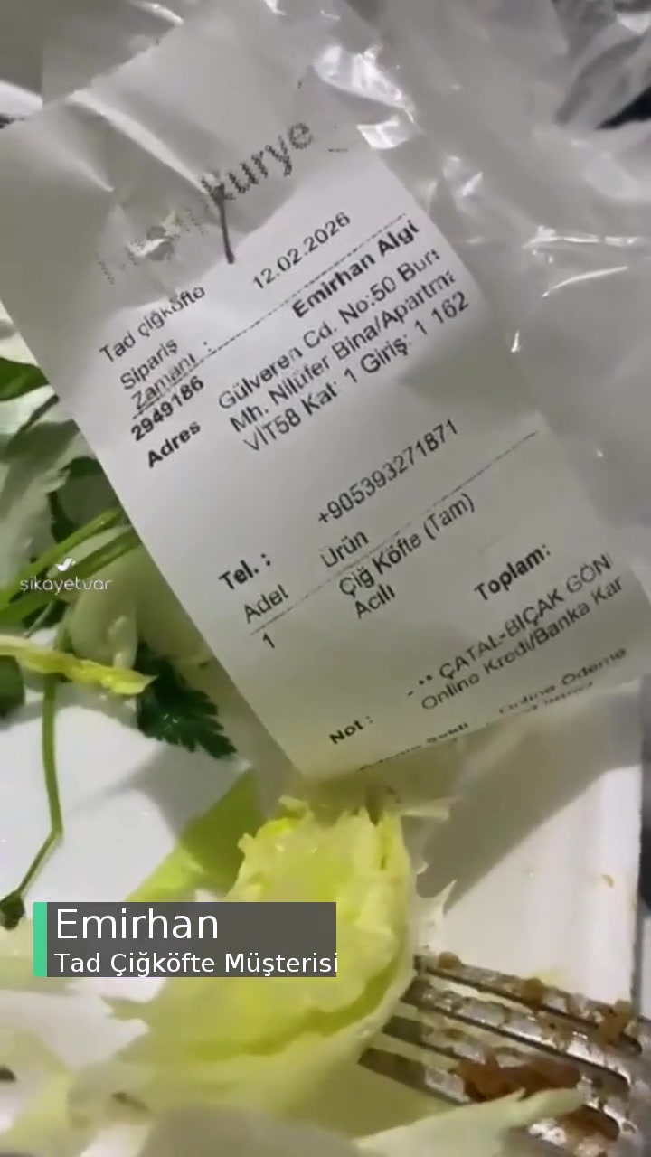 Görükle Tad Çiğköfte İçinden Çıkan Canlı! videonun kapak resmi