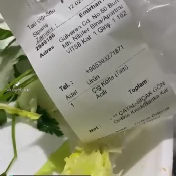 Görükle Tad Çiğköfte İçinden Çıkan Canlı!