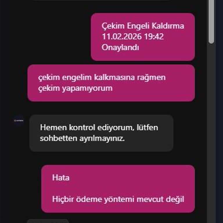 Çekim Engeli Kaldırıldıysa Çekim Bölümü Neden Kapalı?