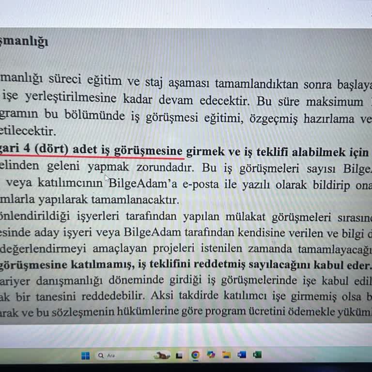 İş Ve Mentörlük Desteği Verilmediği İçin Ücret İadesi Talebi
