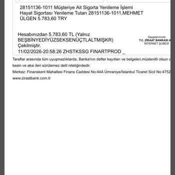 Ziraat Bankası'nın Zorunlu Olmayan Sigortaları Zorla Satması Ve Ücret İadesi Talebi