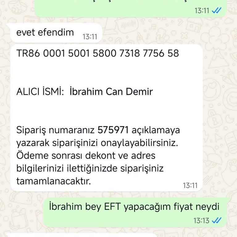 Ödenen Tutar Karşılığında Ürün Gönderimi Ve Açıklama Talebi