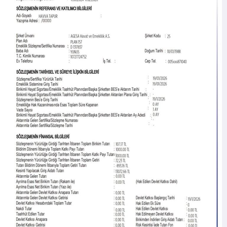 Agesa Emeklilik’te Cayma Hakkı Kullandığımda 13.000 TL Kesinti Ve İade Yok