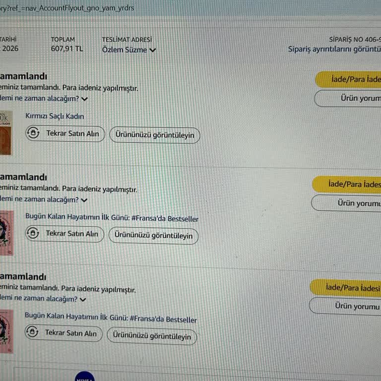 Amazon’da Tekrarlayan Kargo Sorunu Kitabım Teslim Edilmiyor