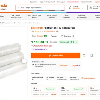 Streç Film Ürününün Açıklamayla Uyuşmaması Ve Satıcıyla İletişim Kurulamaması