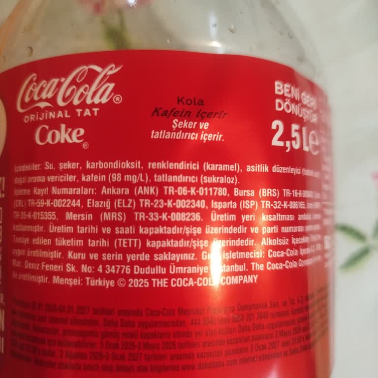 Coca-Cola Lezzetinde Belirgin Değişiklik Ve Gizli Tatlandırıcı İddiası