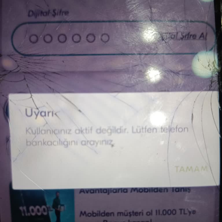 Mobil Bankacılıkta Kullanıcı Aktif Değil Hatası Girişi Engelliyor