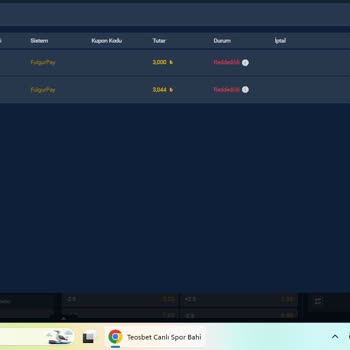 Teosbet Açık Bahis Bahane Edildiği İçin 3000 TL Çekim Talebim Reddedildi!