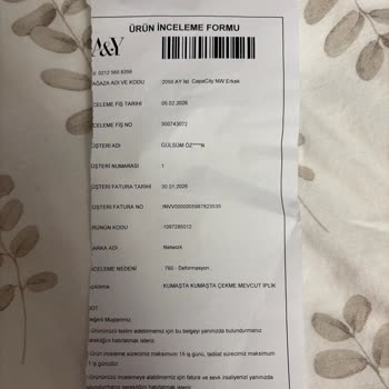 Dikim Hatası Olan Gömleklerde İade Reddi Ve Geç Teslimat