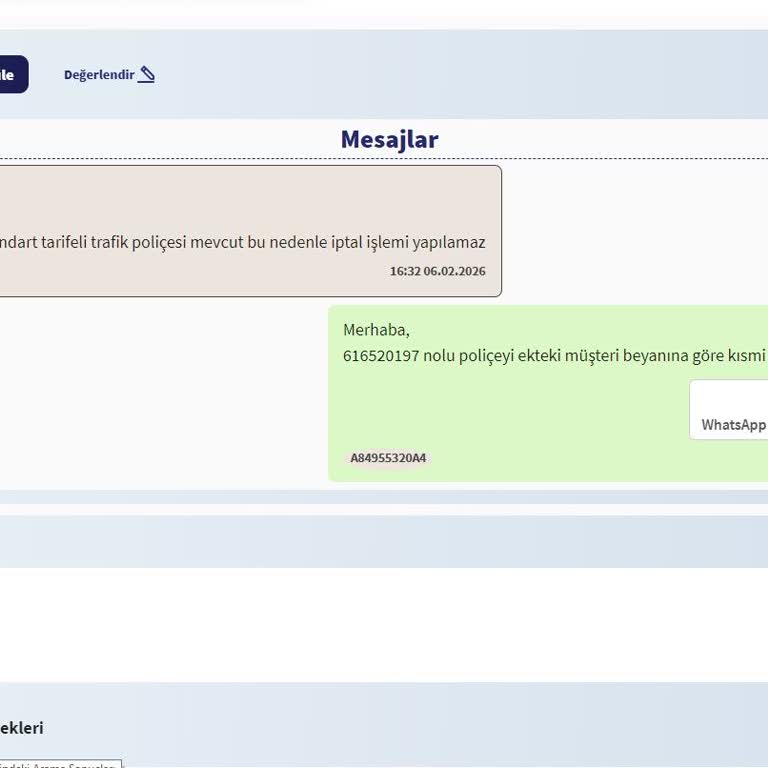 AXA Sigorta Kasko Poliçesi İptal Talebinin Reddedilmesi Ve İade İsteği