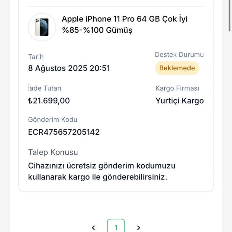 EasyCep’te IPhone 11 Pro Alışveriş Kredisi İadesi Aylarca Beklemede