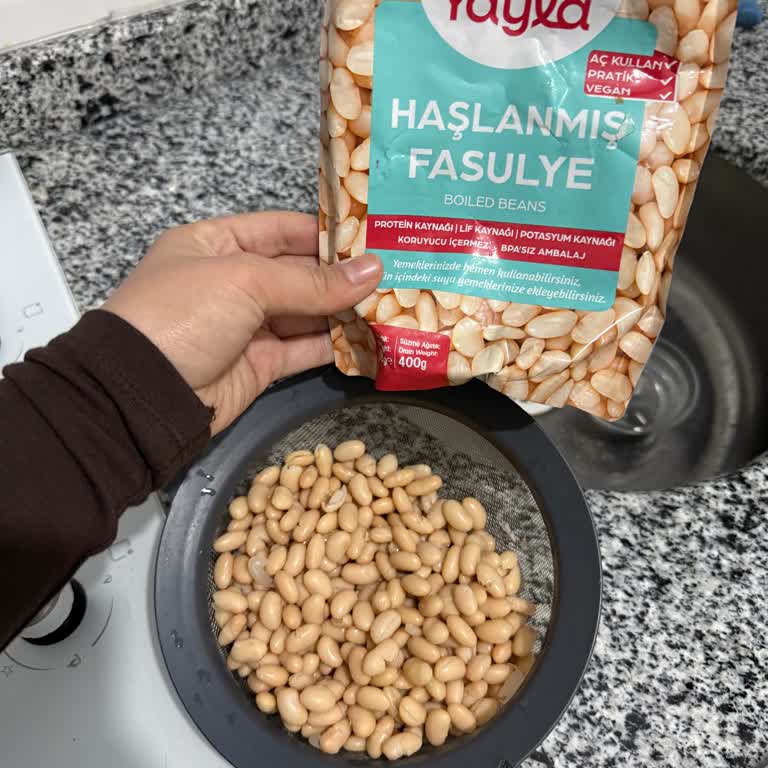 Getir'den Gelen Yayla Haşlanmış Kuru Fasulyede Anormal Koyu Renk Ve Ekşi Tat