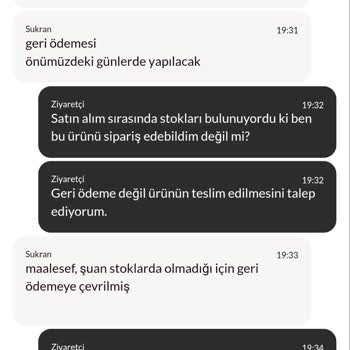 Stokta Görünen Ürün Aniden İptal Edildi Ve 4800 TL İadesi Gelmedi