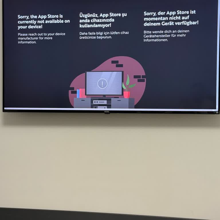 Vestel 65 İnç QLED Televizyonumda App Store’a Erişim Sorunu