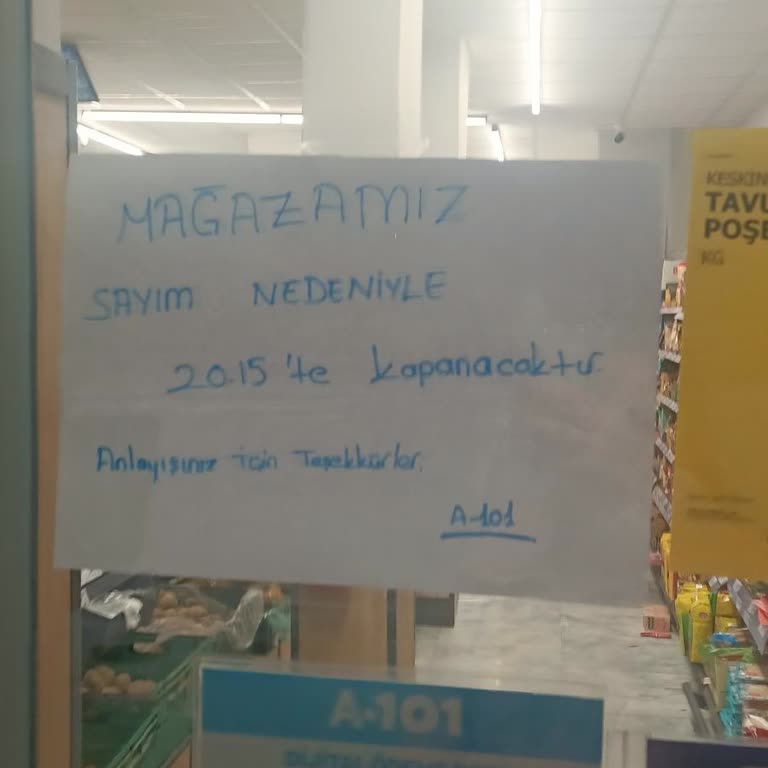 A101 Saruhanlı Mağazası Saat 20:15’te Kapalı, Müşteri Alınmadı