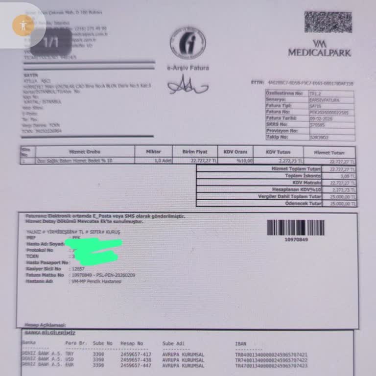 Allianz Poliçesine Rağmen Hastaneden Alınan 25.000 TL Nerve Monitör Ücretinin İadesi