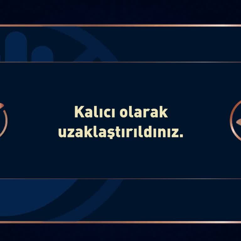 Süresiz Ban Nedeni Açıklanmalı Ve Hesabım Hemen Açılmalı