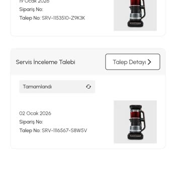 Karaca Çaysever Robotea Pro Connect Tekrarlayan Arızalar Nedeniyle Değişim Talebi